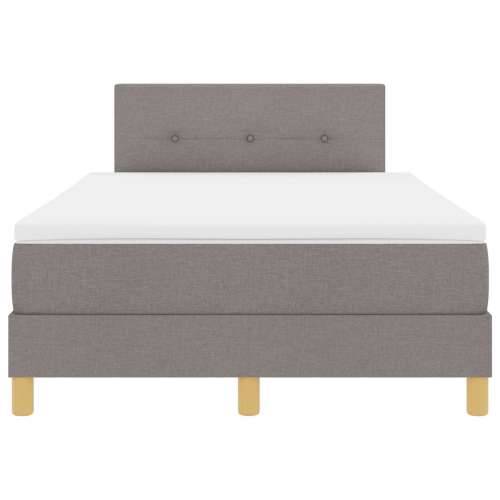 Box Spring krevet s madracem taupe 120x200 cm tkanina Cijena