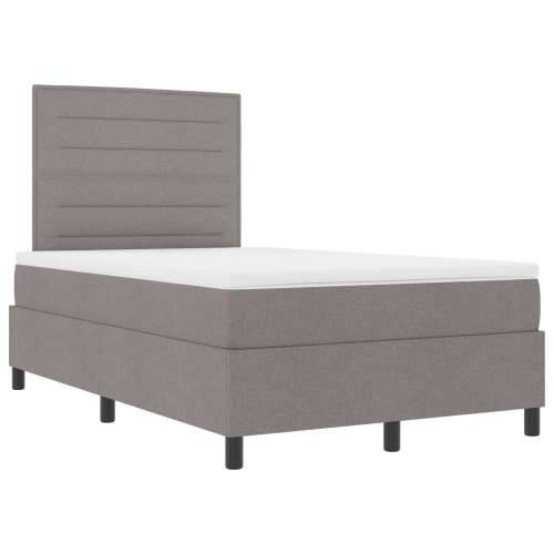 Krevet s box springom i madracem taupe 120x200 cm tkanina Cijena