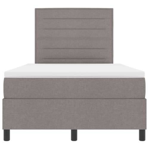 Krevet s box springom i madracem taupe 120x200 cm tkanina Cijena