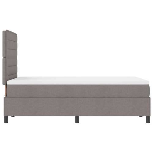 Krevet s box springom i madracem taupe 120x200 cm tkanina Cijena