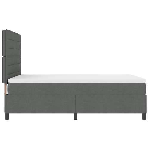 Box Spring Krevet s Madracem Tamno Siva 140x190 cm Tkanina Cijena