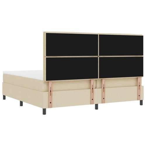 krevet s podnicom krem 200x200 cm tkanina Cijena