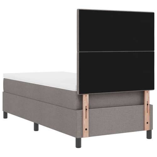 Kutija Proljetni Krevet s Madracem Taupe 100x200 cm Tkanina Cijena
