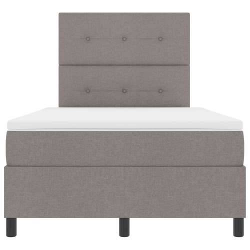 Krevet s box springom i madracem taupe 120x200 cm tkanina Cijena