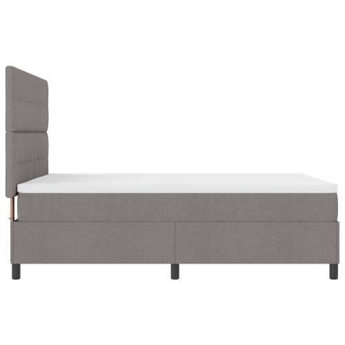 Krevet s box springom i madracem taupe 140x190 cm tkanina Cijena