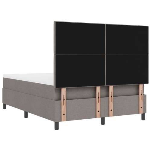 Krevet s box springom i madracem taupe 140x190 cm tkanina Cijena