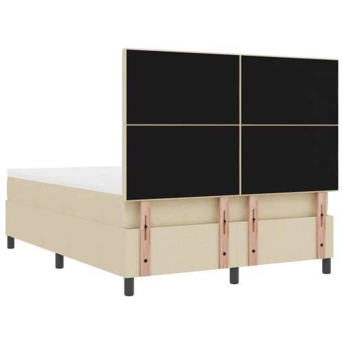 Box Spring krevet s dušekom Bež 140x200 cm Tkanina Cijena