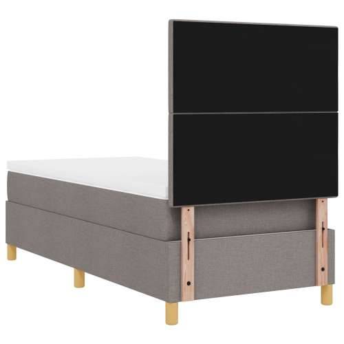 Box Spring Krevet s Madracem Taupe 100x200 cm Tkanina Cijena