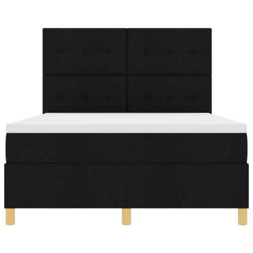 Box Spring Krevet s Madracem Crni 140x200 cm Tkanina Cijena