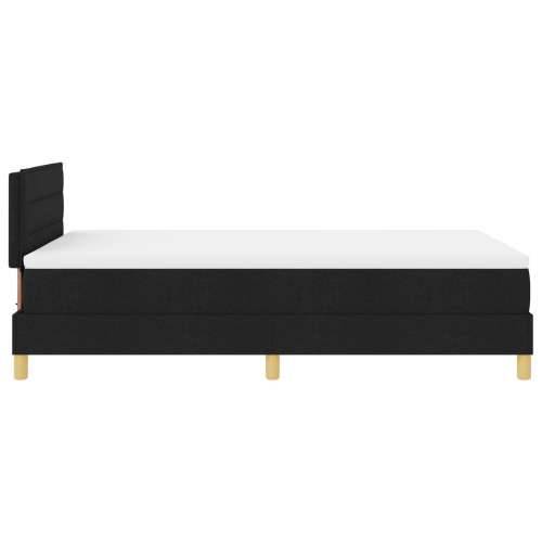 Box Spring Krevet s Madracem & LED Crni 120x200 cm Tkanina Cijena