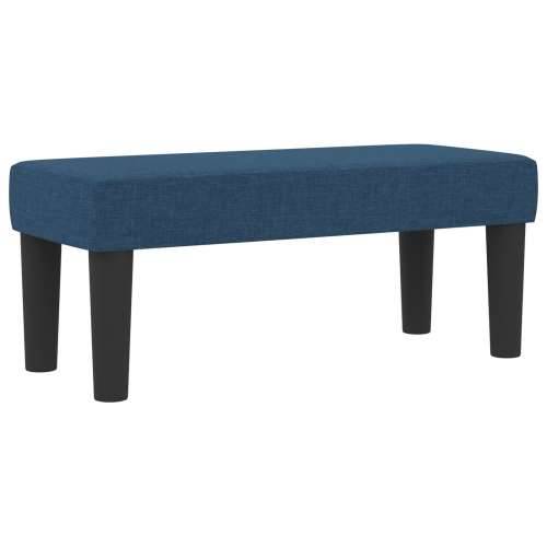 Box Spring Krevet s Madracem i Klupom Plavi 90x200 cm Tkanina Cijena
