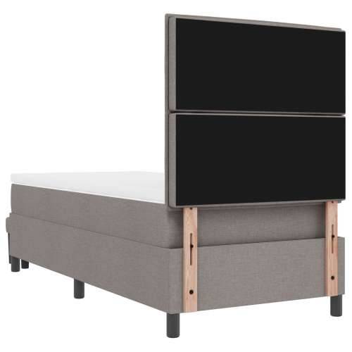 okvir kreveta s madracem i klupom taupe 100x200 cm tkanina Cijena