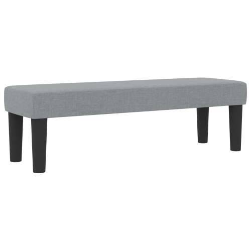 Box Spring Krevet s Madracem i Klupicom Svijetlo Siva 140x200 cm Tkanina Cijena