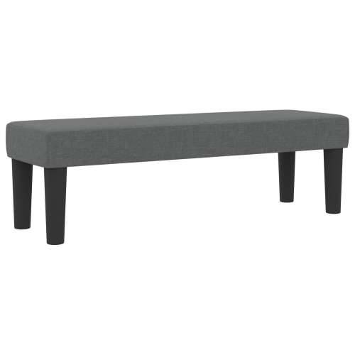 Box Spring Krevet s Madracem & Klupom Tamno Sivi 140x200 cm Tkanina Cijena
