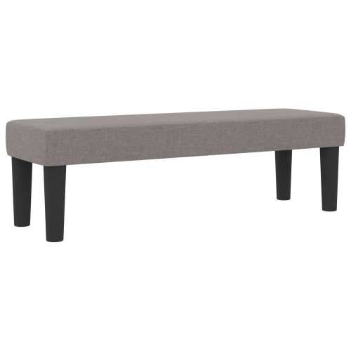 Box Spring Krevet s Madracem i Klupom Taupe 200x200 cm Tkanina Cijena