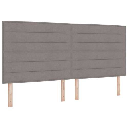 Box Spring Krevet s Madracem i Klupom Taupe 200x200 cm Tkanina Cijena