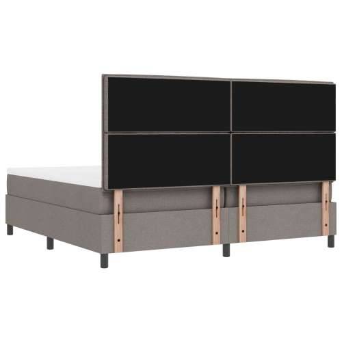 Box Spring Krevet s Madracem i Klupom Taupe 200x200 cm Tkanina Cijena