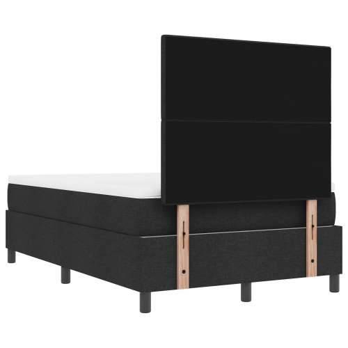 Krevet s kutijom s madracem i klupom crna 120x200 cm tkanina Cijena