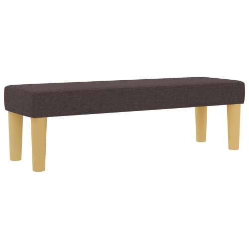 Krevet s box springom s madracem i klupom tamnosmeđa 140x190 cm tkanina Cijena