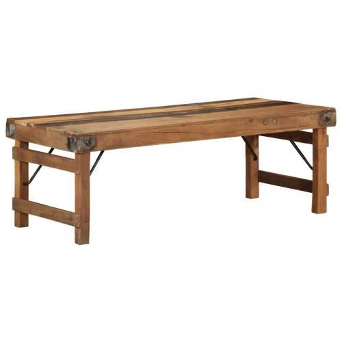 Stolić za kavu 110x55x40 cm od masivnog obnovljenog drva Cijena