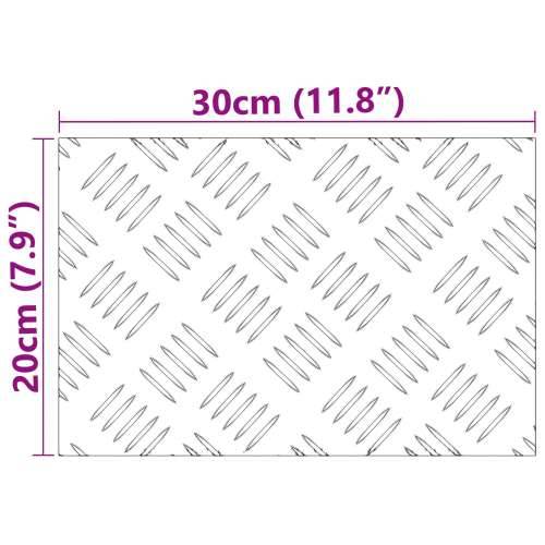 aluminijske uzdignute ploče 4 komada protuklizne 30x20 cm Cijena