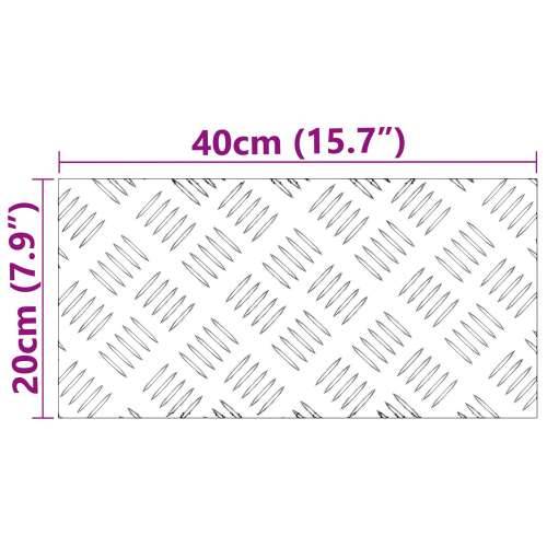 aluminijske karirane podloge 2 kom Protuklizne 40x20 cm Cijena