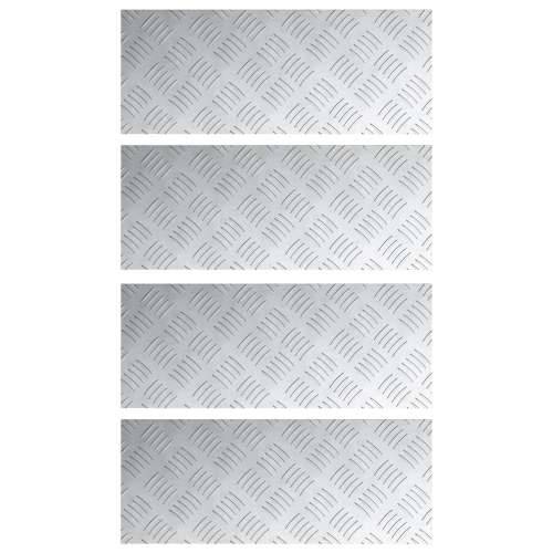 Aluminijske šahovske ploče 4 kom Protuklizne 50x20 cm Cijena