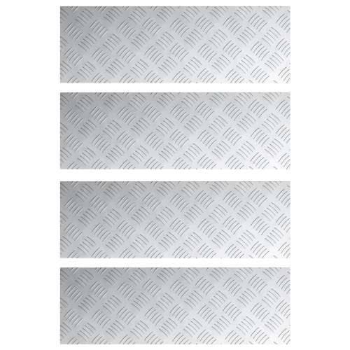 aluminijske checker ploče 4 komada protiv klizanja 75x25 cm Cijena
