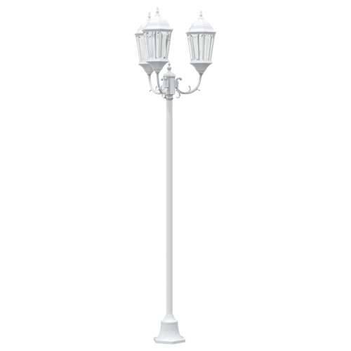 Ulična Lampa 3-Lampa E27 Bijela 220 cm Aluminij Cijena