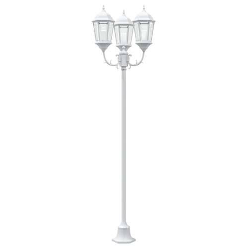 Ulična Lampa 3-Lampa E27 Bijela 220 cm Aluminij Cijena