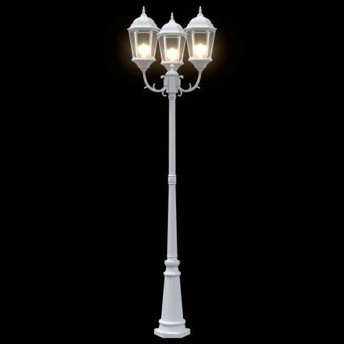 Ulična Lampa 3-Lampa E27 Bijela 220 cm Aluminij Cijena