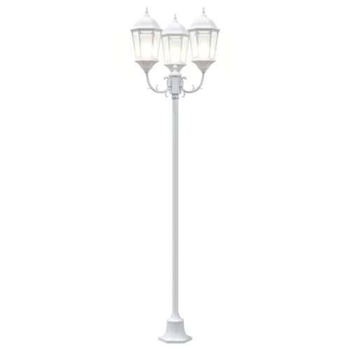 Ulična Lampa 3-Lampa E27 Bijela 220 cm Aluminij Cijena