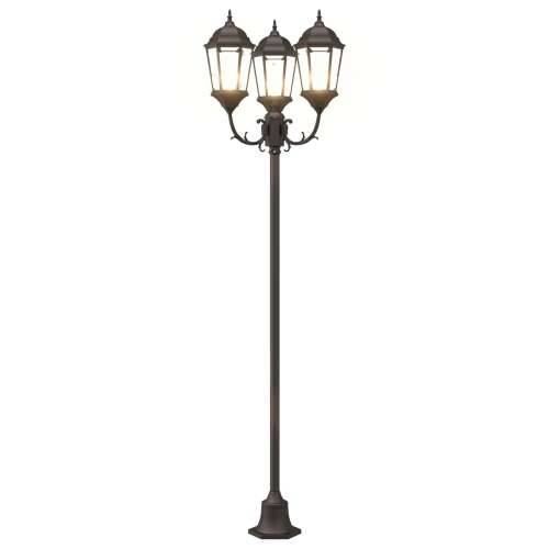 Stup za vrtne lampe 3-lampe E27 Brončana 220 cm Aluminij Cijena