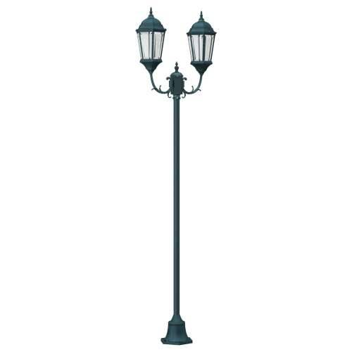 Lampa za vrt na postolju 2-lampe E27 Zelena 220 cm Aluminij Cijena