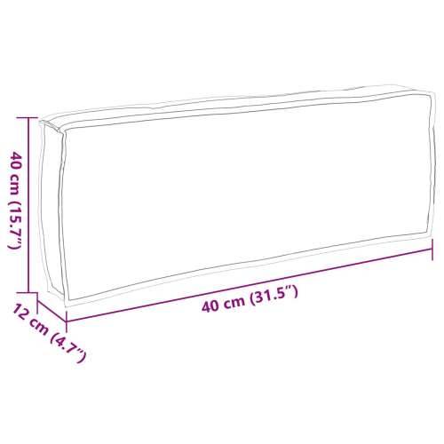 Jastučić za palete za leđa Bež 120x40x12 cm Oxford tkanina Cijena