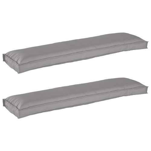 Jastučići za klupu 2 kom Siva 150x40x8 cm Oxford tkanina Cijena