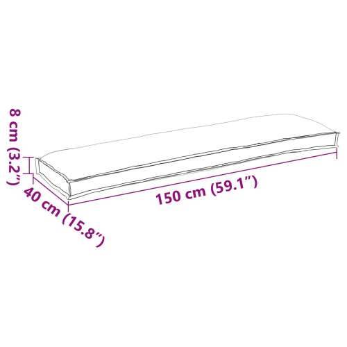 Jastučići za klupu 2 kom Siva 150x40x8 cm Oxford tkanina Cijena