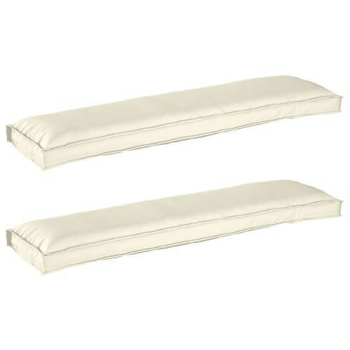 Jastučići za klupu 2 kom Krem 150x40x8 cm Oxford tkanina Cijena