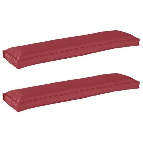 Jastučići za klupu 2 komada Vino Crveni 150x40x8 cm Oxford Tkanina Cijena