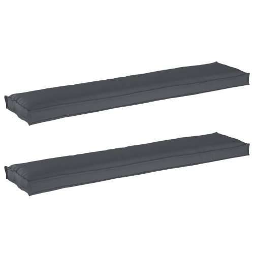 jastučići za klupe 2 kom Antracit 180x40x8 cm Oxford tkanina Cijena