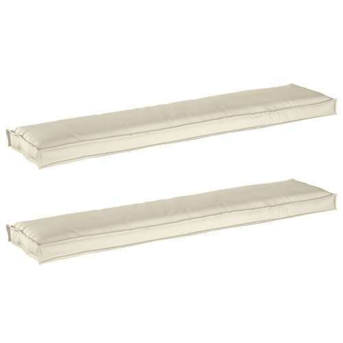 Jastučići za palete za klupu 2 kom Krem 180x40x8 cm Oxford tkanina Cijena