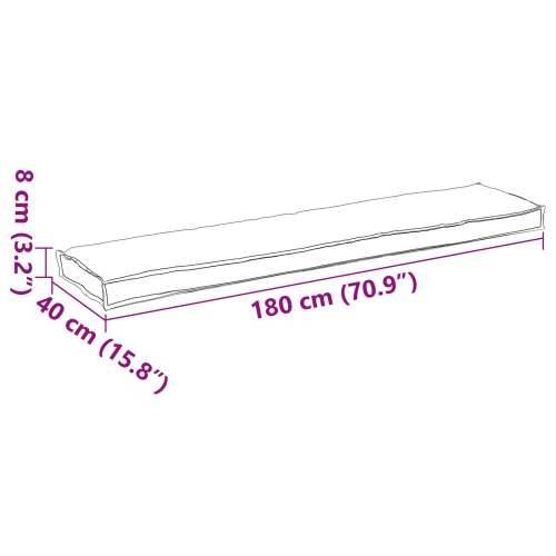 Jastučići za palete za klupu 2 kom Krem 180x40x8 cm Oxford tkanina Cijena