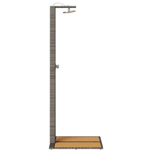 vrtni tuš siva 60x80x214 cm poli rattan Cijena