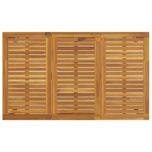 Vrtni Trpezarijski Set Set od 5 Sivi, Prirodno Drvo Metal Cijena