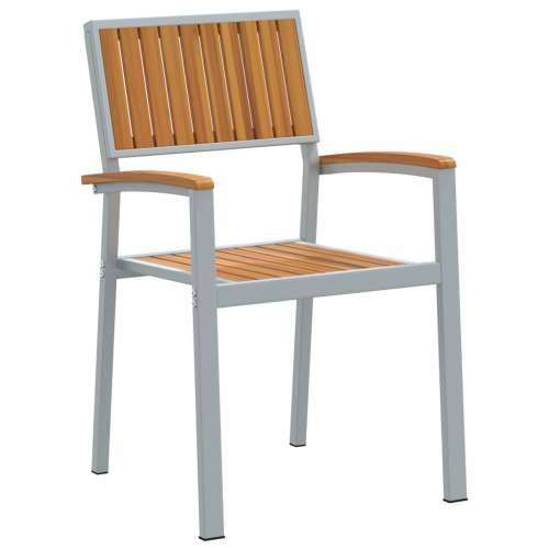vrtni blagovaonski set Set od 7 Sivi Metal Izdržljiv i spreman Cijena