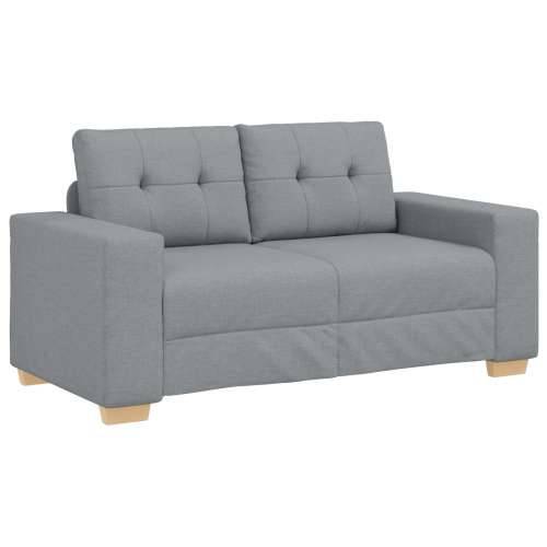 set sofa od 3 dijela s jastučićima svjetlosiva tkanina Cijena