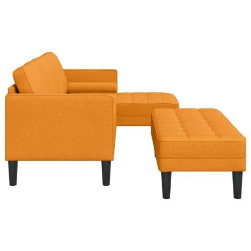 2 dijelni sofa set s jastucima tamno žuta tkanina Cijena
