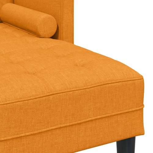2 dijelni sofa set s jastucima tamno žuta tkanina Cijena
