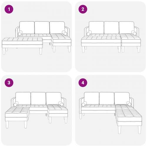 2 dijelni sofa set s jastucima tamno žuta tkanina Cijena
