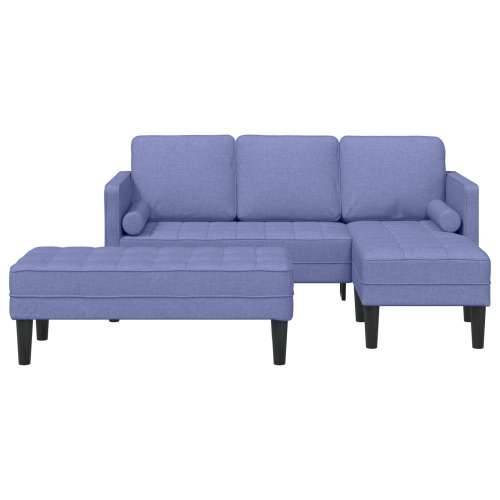 Sofa Set s jastučićima Plava tkanina Cijena